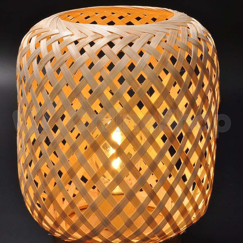 Solight ratanová LED lucerna s LED žárovkou, teplá bílá, 2x AAA, 19cm