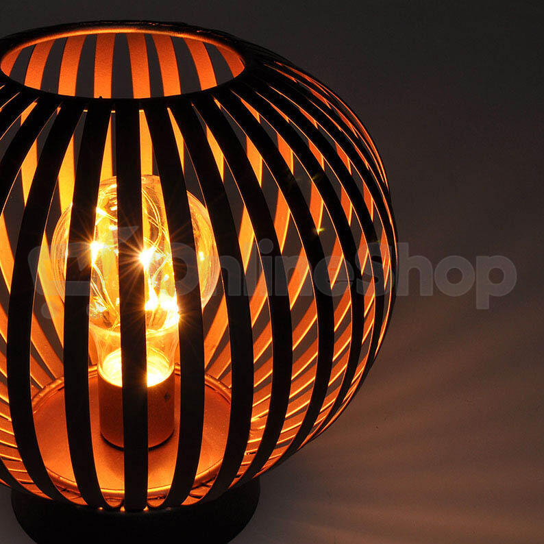 Solight kovová kulatá lucerna se žárovkou s micro LED, teplá bílá, měděná, 3xAA, 19cm
