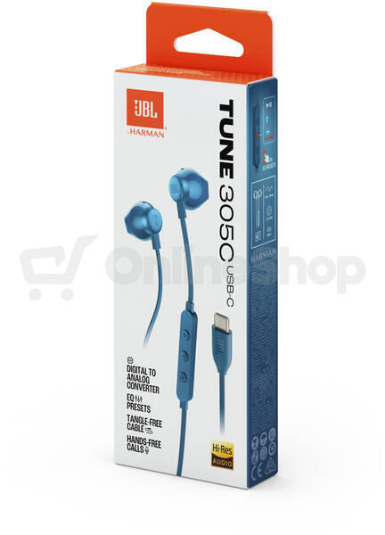 JBL Tune 305 USB-C Blue