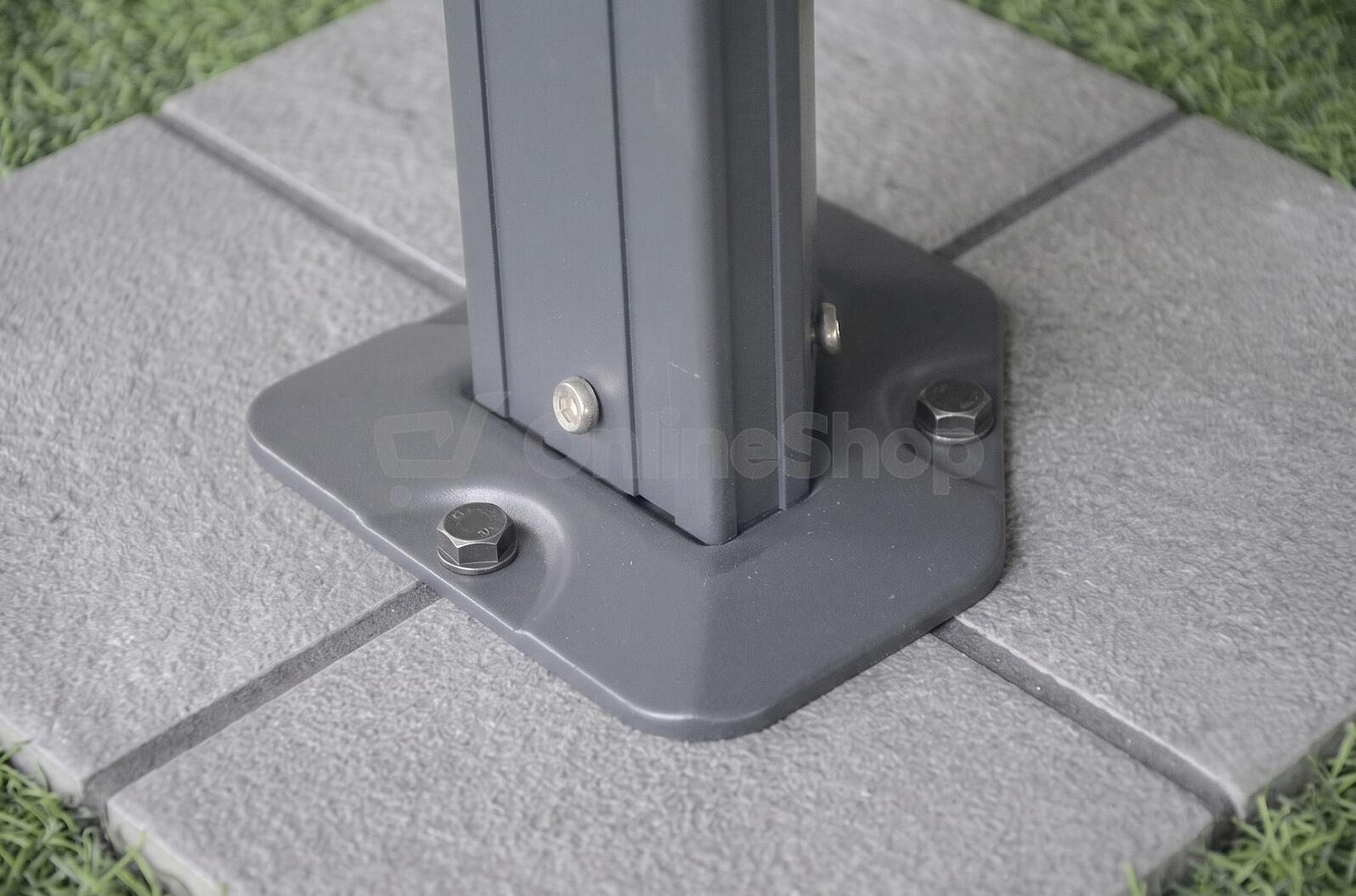 Zahradní altán LANITPLAST 33 antracit + čirý PC LG2468