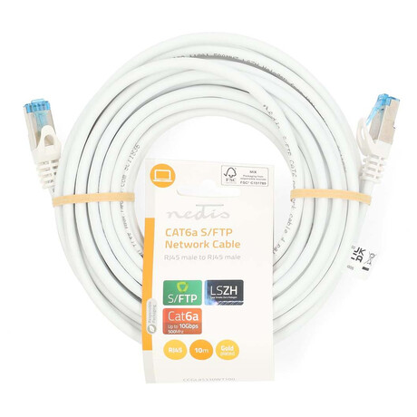 Síťový kabel CAT6a NEDIS CCGL85330WT100