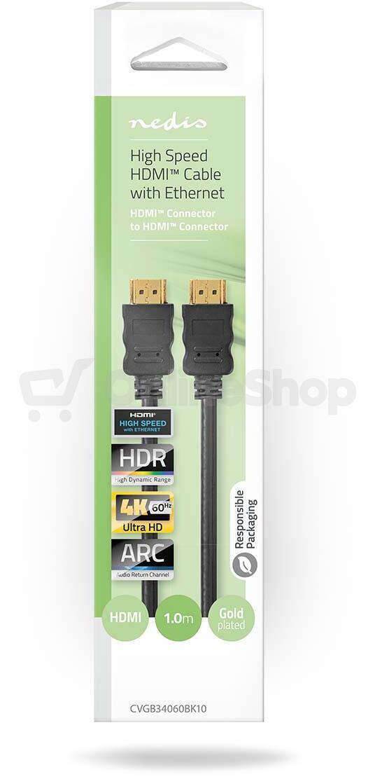 High Speed HDMI™ kabel s Ethernetem NEDIS CVGB34060BK10
