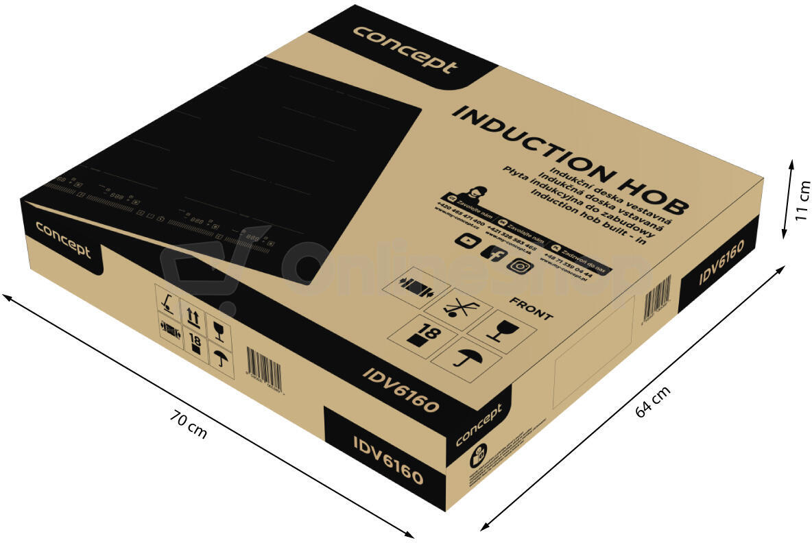 Indukční deska Concept IDV6160 Flexi zóna