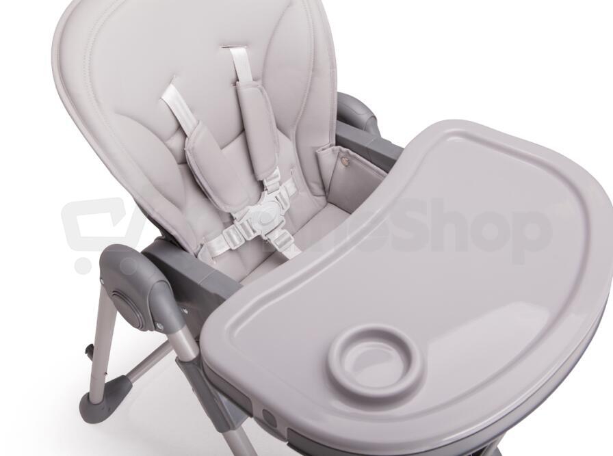 Jídelní židlička Kidnort Jordgubbe šedá