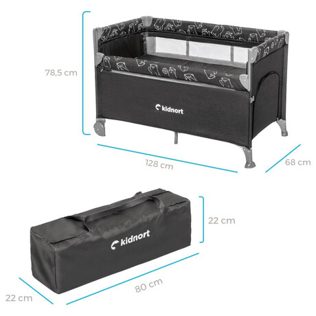 Cestovn postlka Kidnort Livsmilj tmav ed