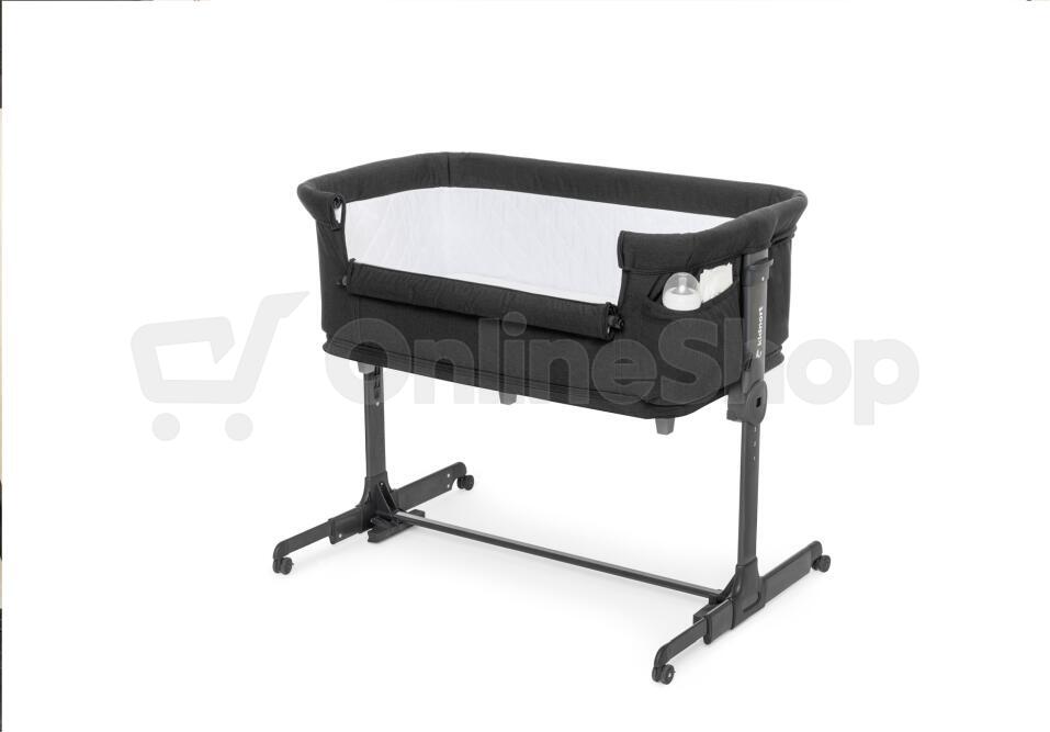 Postýlka Kidnort Snäckskal tmavě šedá