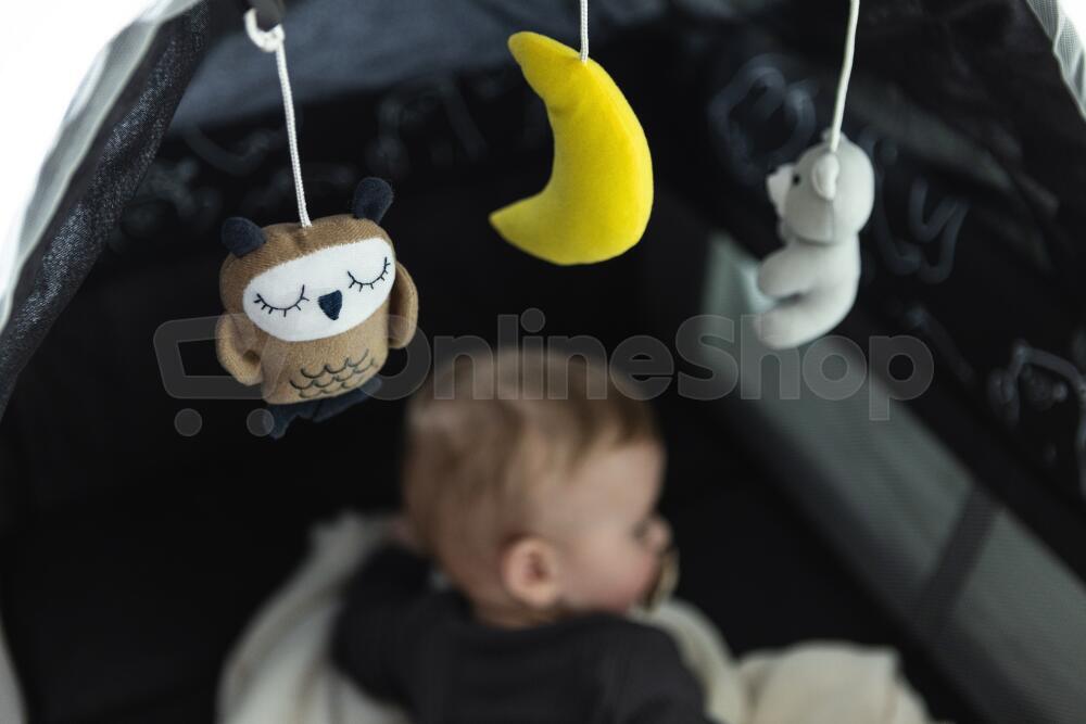 Cestovní postýlka Kidnort Stugan tmavě šedá