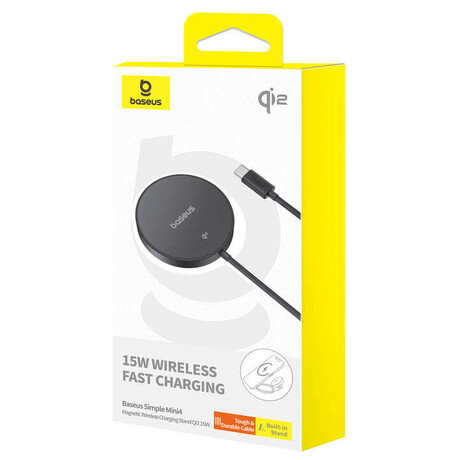Baseus Simple Mini4 Qi2 15W kompatibilní s&nbsp;MagSafe černá (foto 6)