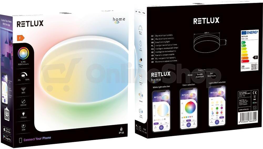 Stropní svítidlo Retlux RSH 106 Wi-Fi