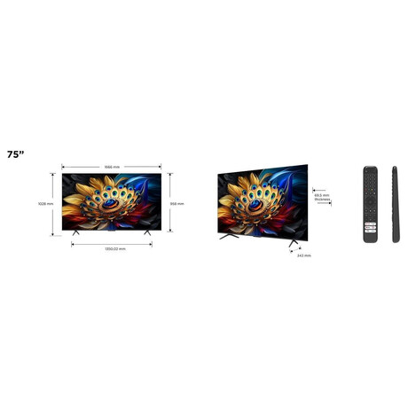 UHD QLED TV TCL 75C655