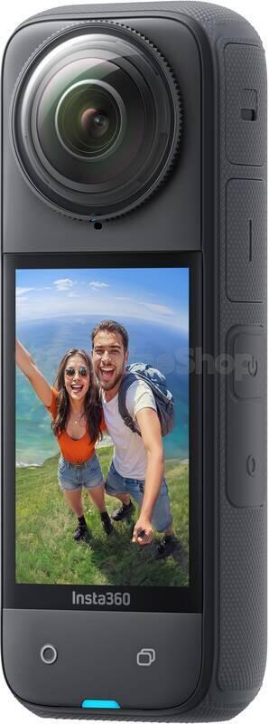 Outdoorová kamera Insta360 X4 cestovatelský balíček, černá