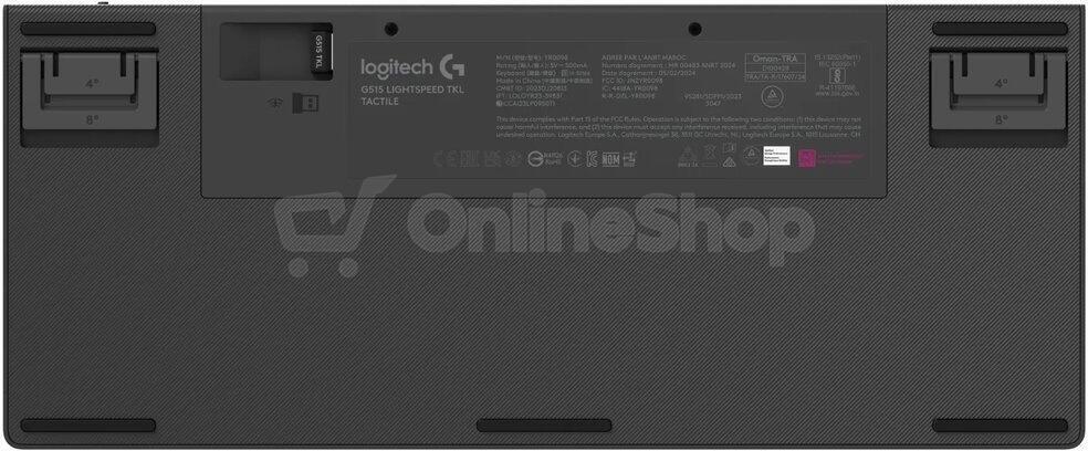 Bezdrátová herní klávesnice Logitech G515 TKL Lightspeed Black CZ