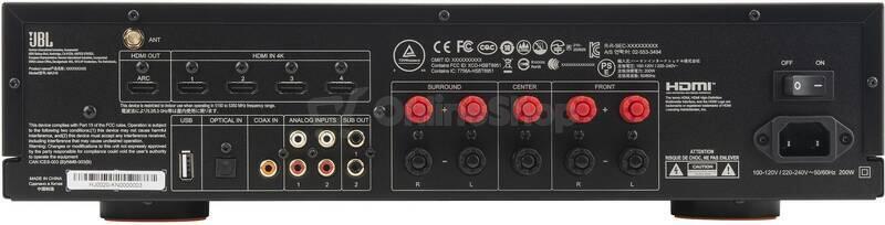 JBL MA310 - AV zesilovač 5.2, 60 W, 4K, Bluetooth - bílý