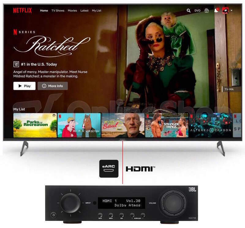 AV zesilovač JBL MA710, černý
