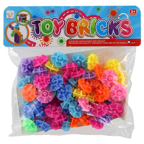 Teddies Stavebnice snhov vloky plast v sku 25x22x5cm