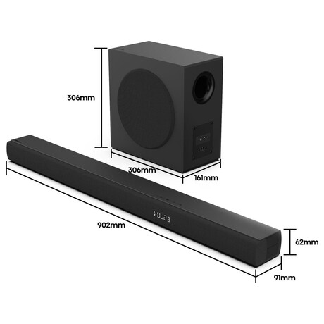 SET UHD QLED TV Hisense 43E79NQ + Soundbar Hisense HS3100