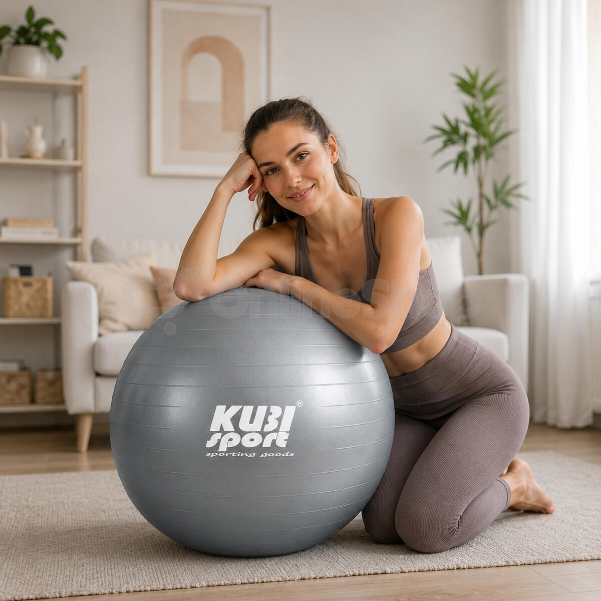 Gymnastický míč KUBIsport 05-S3211K-STR, 550 mm