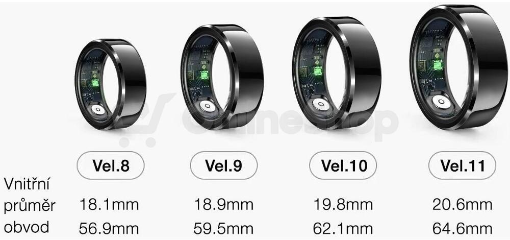 Chytrý prsten Aligator Smart Ring velikost 10, stříbrný