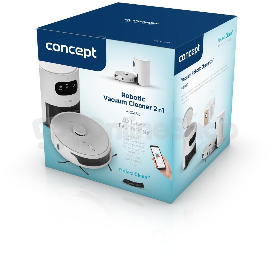 Robotický vysavač Concept VR3450 2v1 Laser 3D Perfect Clean