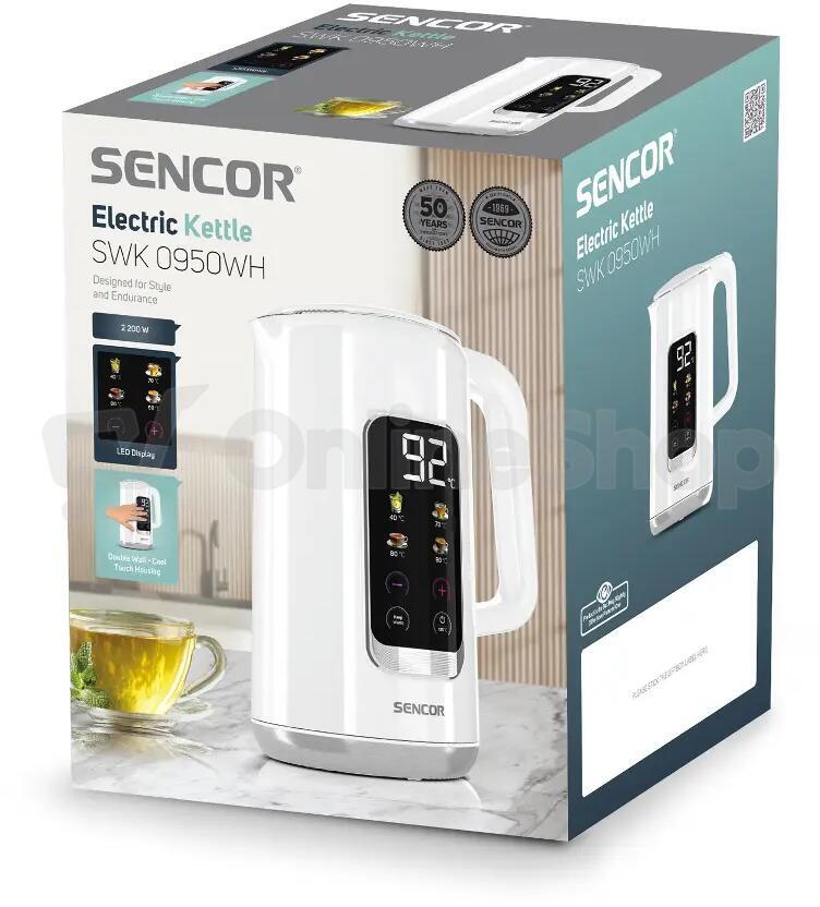 Rychlovarná konvice Sencor SWK 0950WH