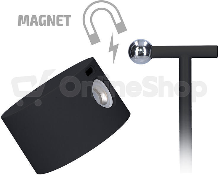 Solight LED nabíjecí lampička 3v1, 280lm, změna CCT, stmívání, černá