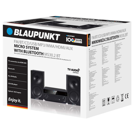 Micro systm BLAUPUNKT MS30.2BT FM/CD/MP3/HDMI ARC/USB/Bluetooth