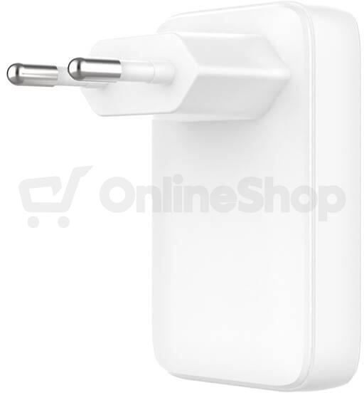 Síťová GaN nabíječka FIXED Slim s USB-C výstupem a podporou PD, 30W, bílá