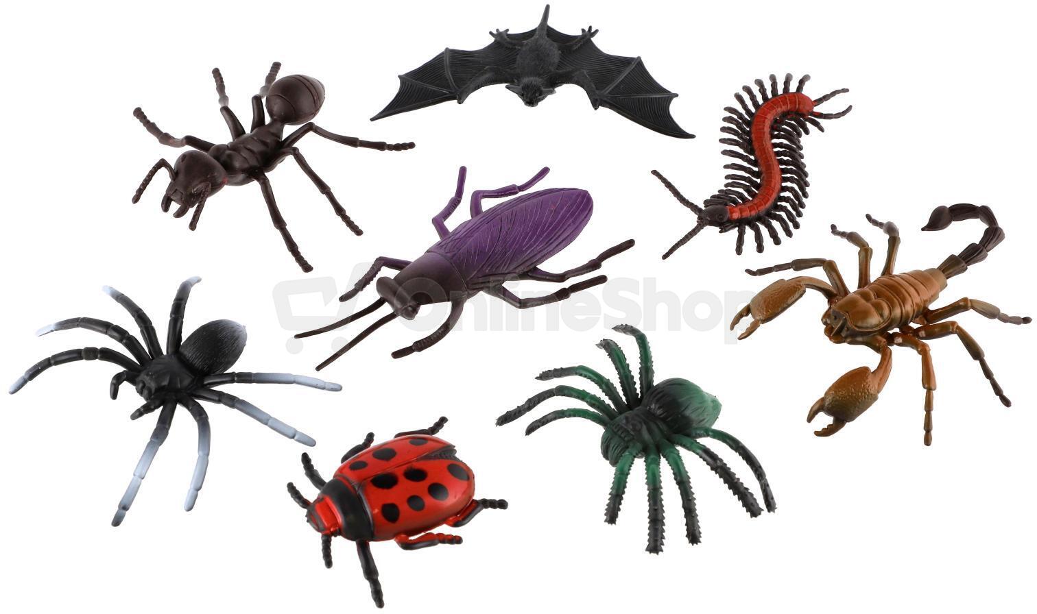 Teddies Hmyz 8 ks plast 7-12cm v sáčku