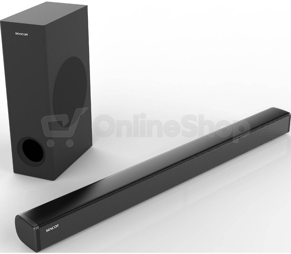 SET LED televize Sencor SLE 65US804B + Soundbar Sencor SSB 5500BW