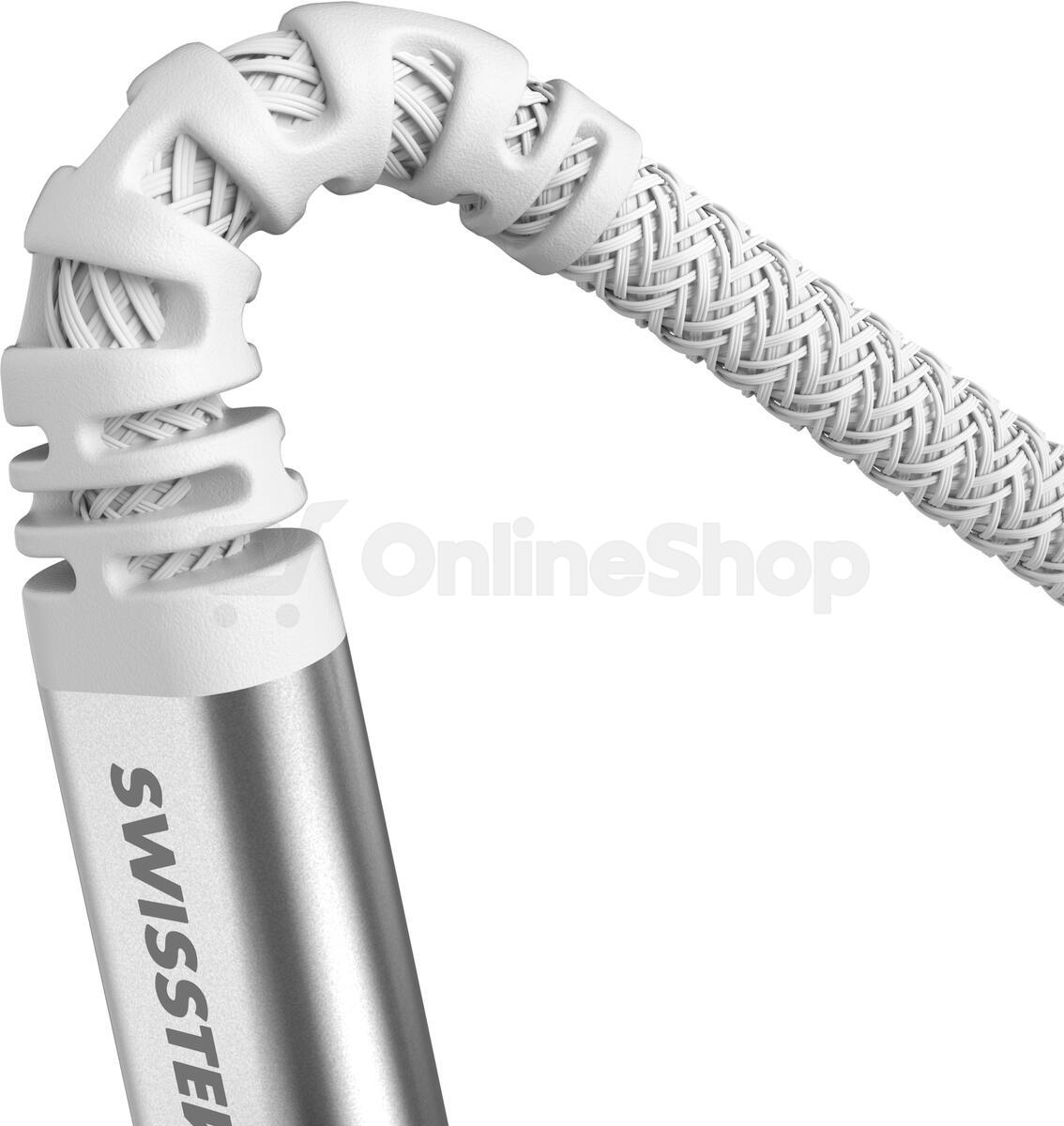 DATOVÝ KABEL SWISSTEN ARAMID REINFORCED USB / USB-C 1,5 M BÍLÝ