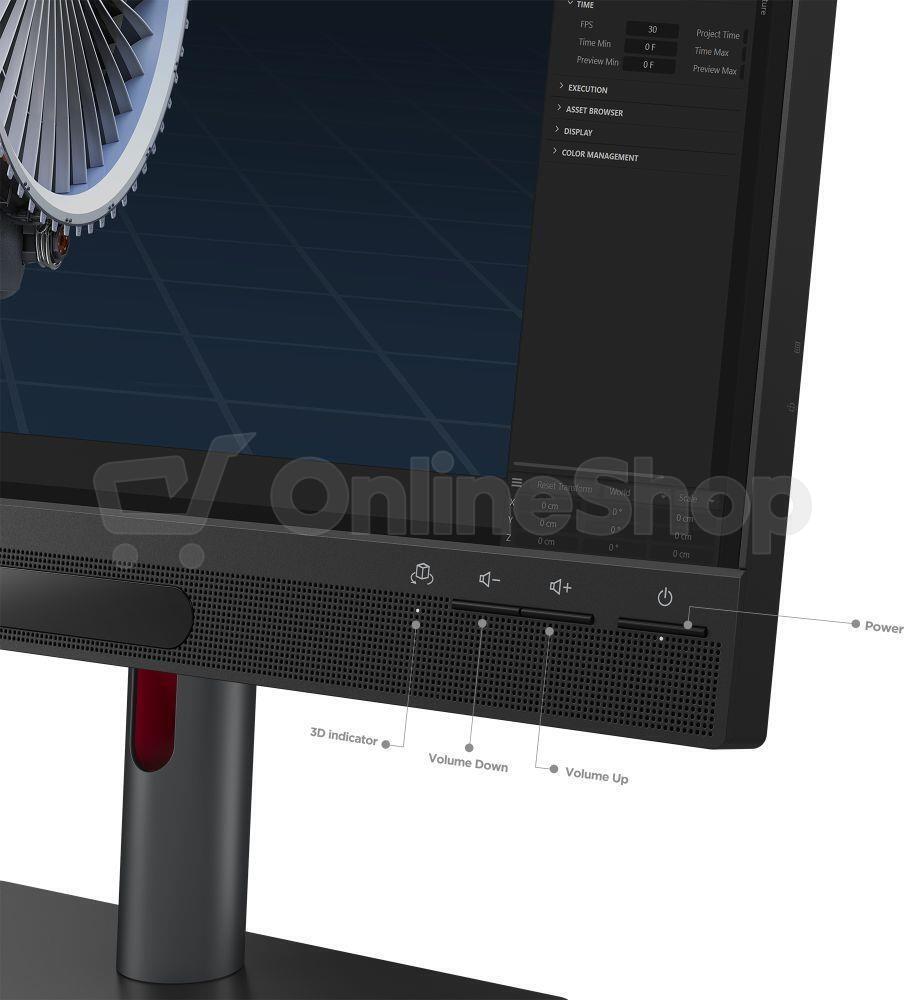 Monitor Lenovo ThinkVision 27 3D (63F1UAT3EU)