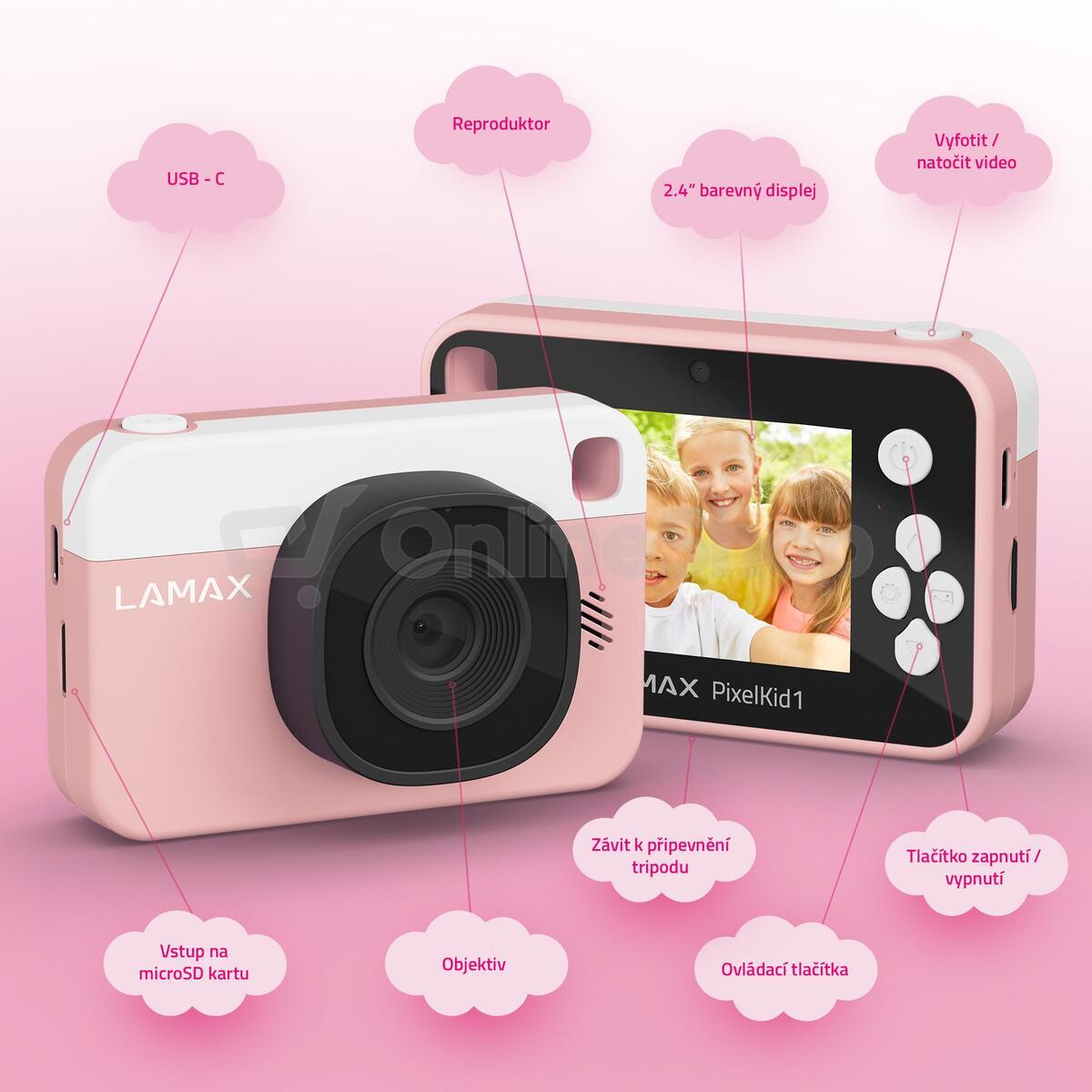 SET LAMAX PixelKid1 Blue + LAMAX PixelKid1 Pink