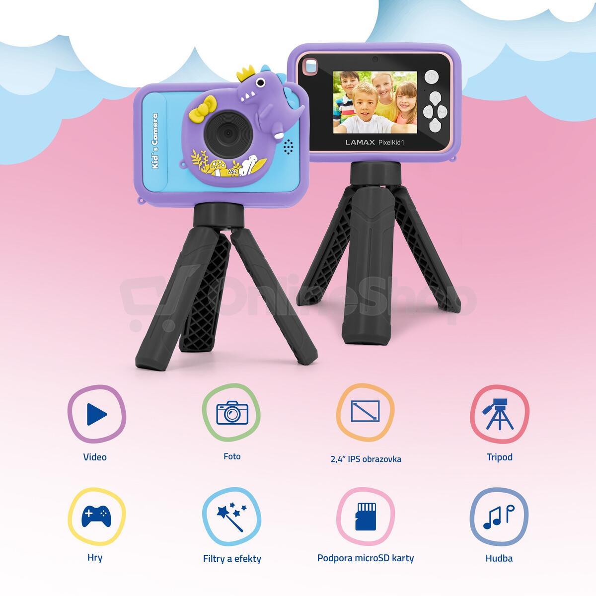 SET LAMAX PixelKid1 Blue + LAMAX PixelKid1 Pink