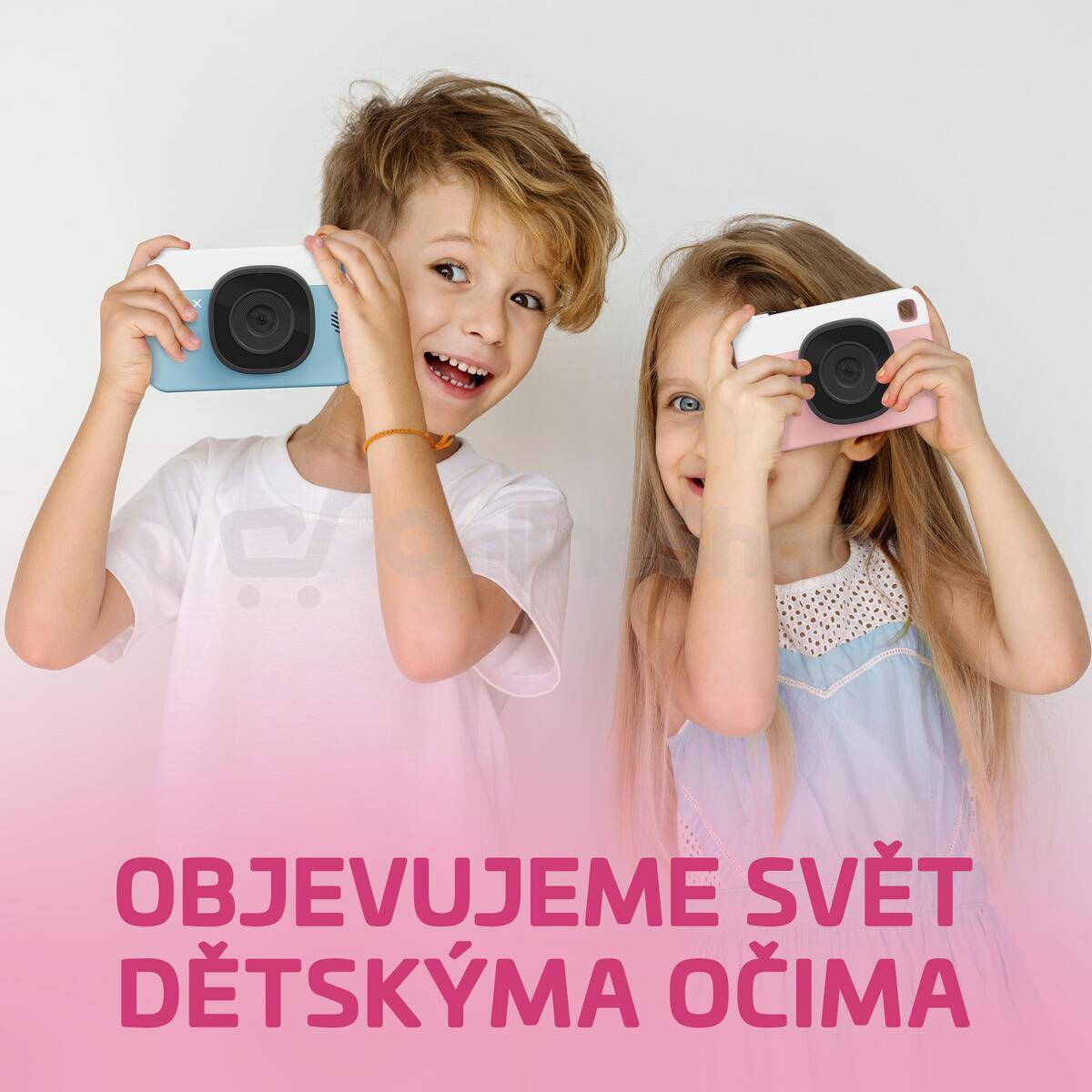 Dětský fotoaparát LAMAX PixelKid1, růžový