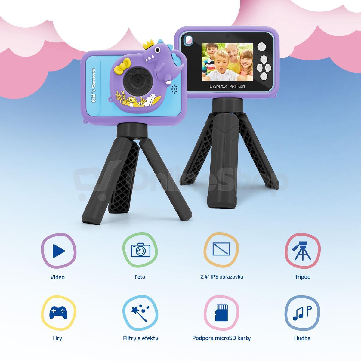 SET LAMAX PixelKid1 Blue + LAMAX PixelKid1 Pink