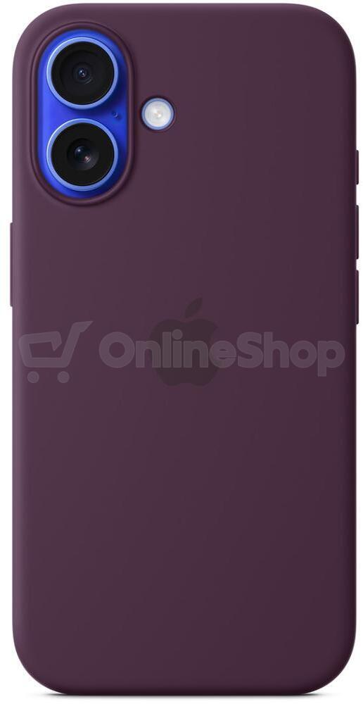 Apple iPhone 16 Silicone Case with MS - Plum / SK (MYY43ZM/A)