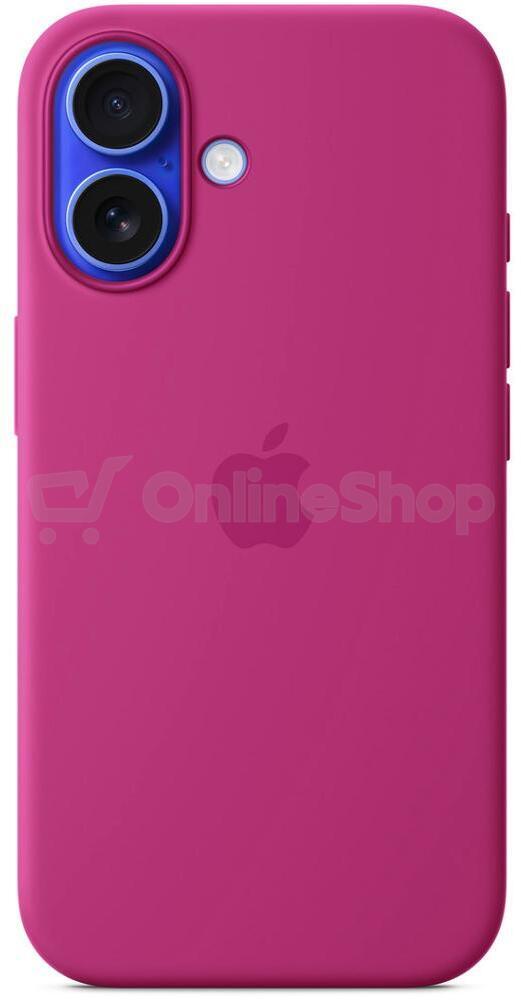 Apple iPhone 16 Silicone Case with MS - Fuchsia / SK (MYY53ZM/A)
