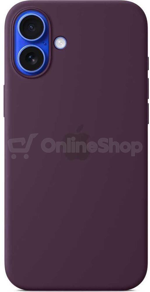Apple iPhone 16 Plus Silicone Case with MS - Plum (MYYD3ZM/A)