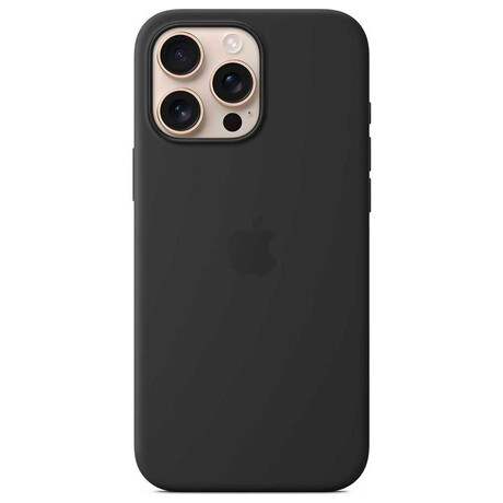 Apple iPhone 16 Pro Max Silicone Case with MS&nbsp;- Black (foto 1)