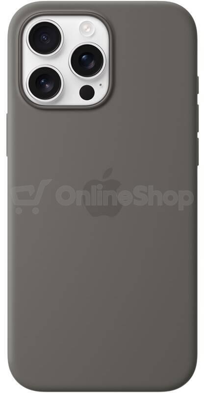 Apple iPhone 16 Pro Max Silicone Case with MS - Stone Gr (MYYV3ZM/A)