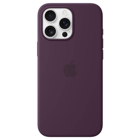 Apple iPhone 16 Pro Max Silicone Case with MS&nbsp;- Plum (foto 1)
