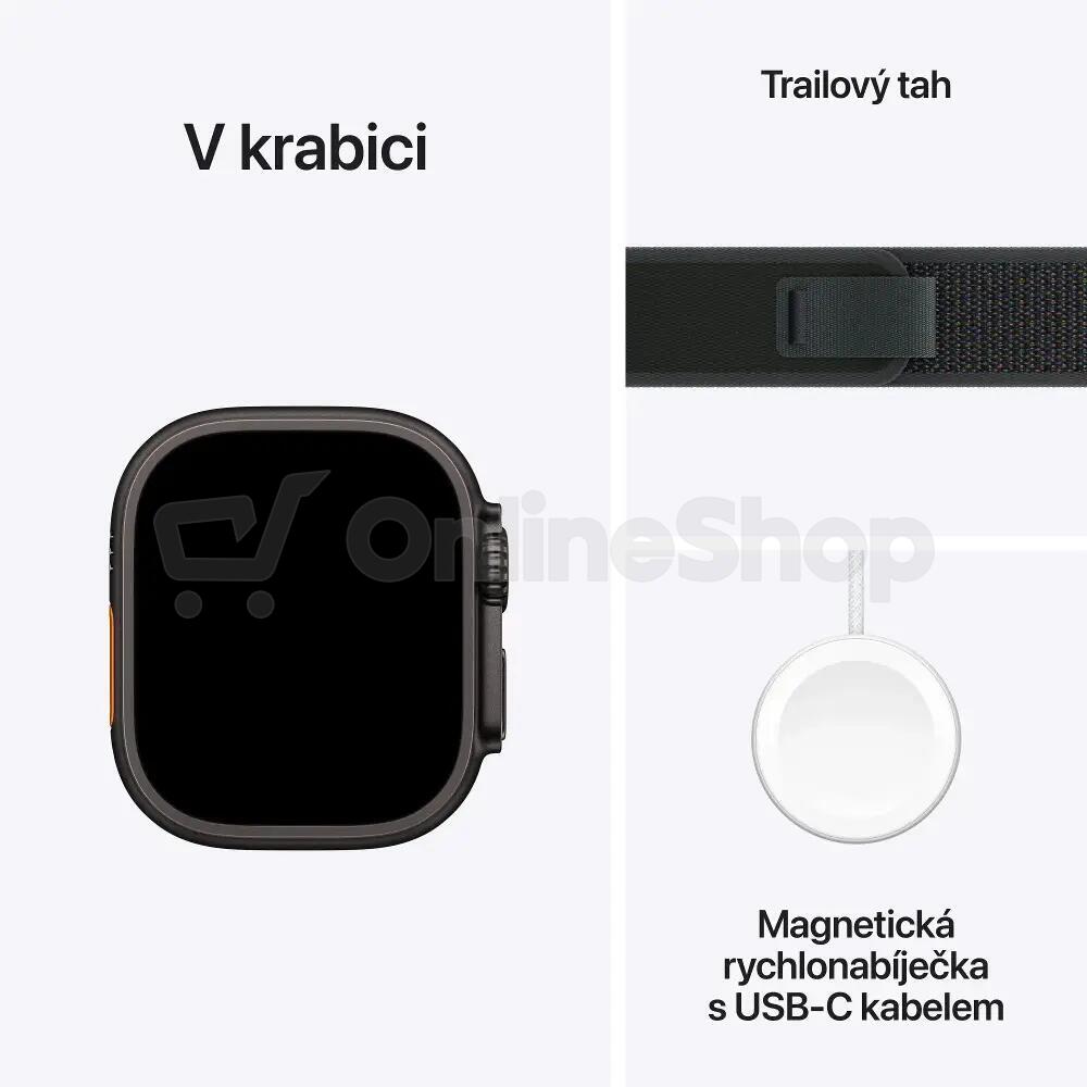 Chytré hodinky Apple Watch Ultra 2, Black Trail Loop