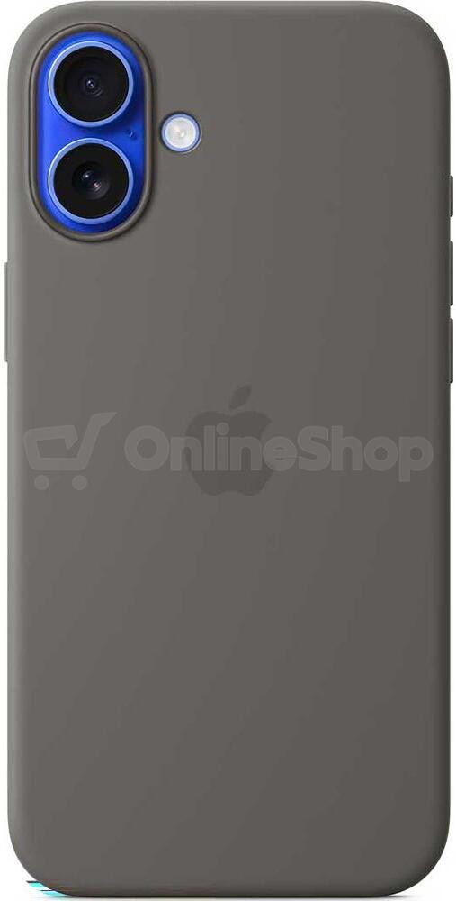 Apple iPhone 16 Plus Silicone Case with MS - Stone Gray (MYYC3ZM/A)