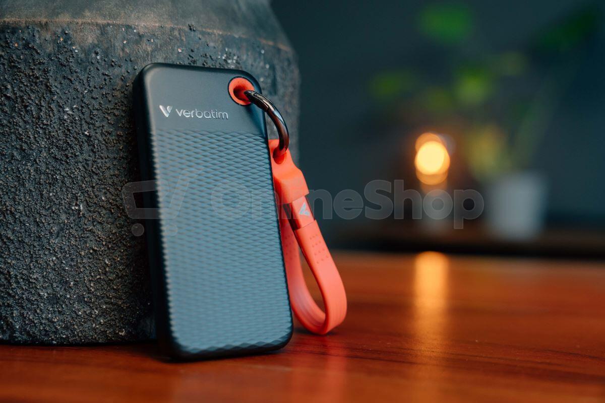 Verbatim Pocket SSD 1TB USB 3.2 Gen 2, externí Solid State Drive, černá/červená (32192)