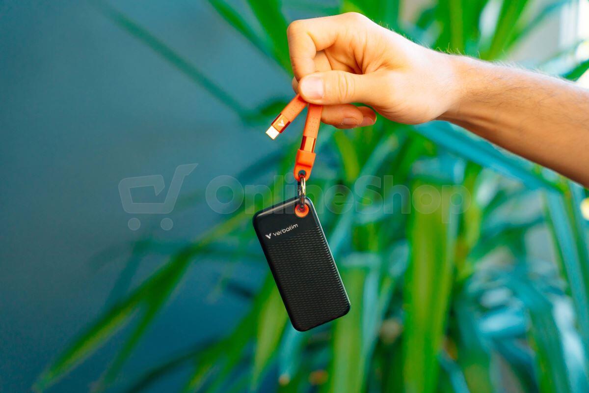Verbatim Pocket SSD 1TB USB 3.2 Gen 2, externí Solid State Drive, černá/oranžová (32193)