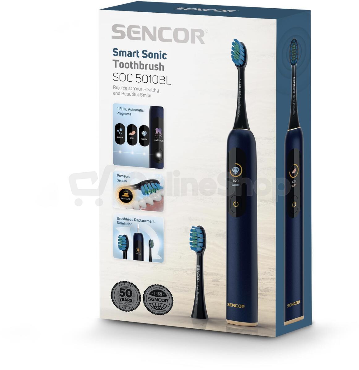 Sonický zubní kartáček Sencor SOC 5010BL