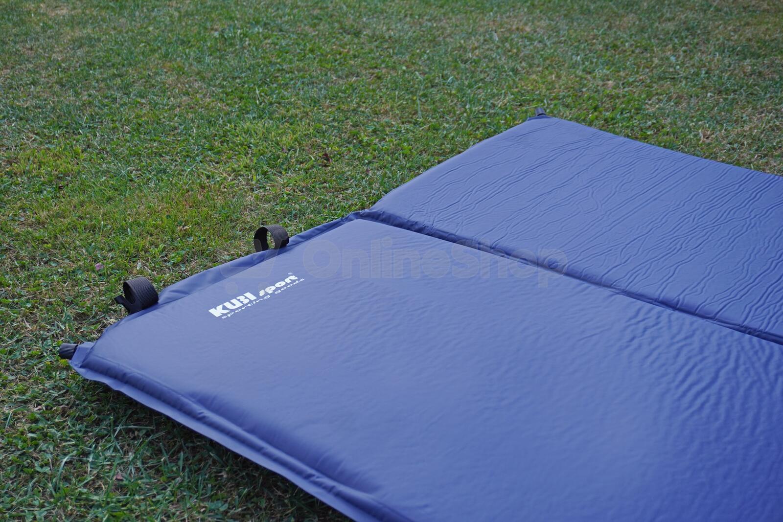 Samonafukovací karimatka KUBIsport pro 2 osoby 2,5 cm, modrá