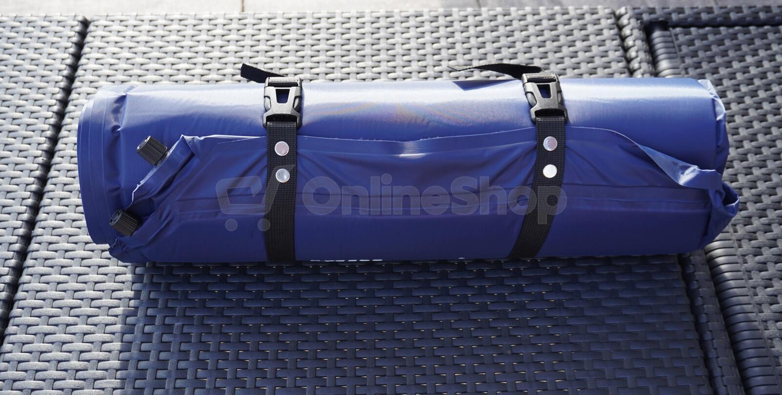 Samonafukovací karimatka KUBIsport pro 2 osoby 2,5 cm, modrá