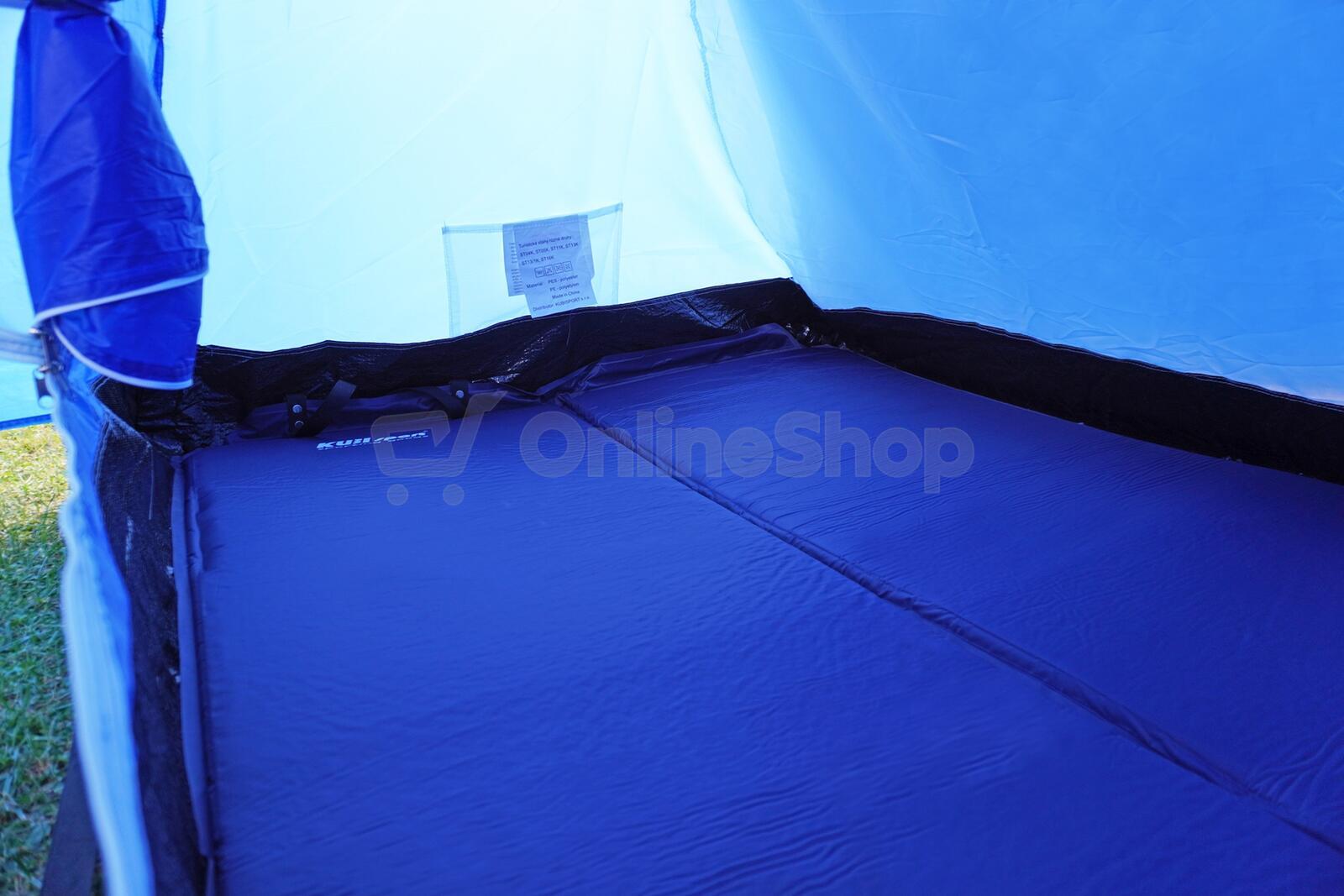 Samonafukovací karimatka KUBIsport pro 2 osoby 2,5 cm, modrá