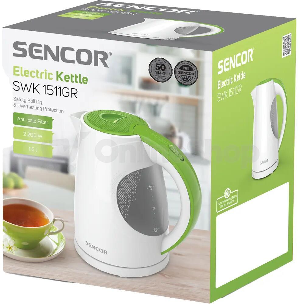Rychlovarná konvice Sencor SWK 1511GR